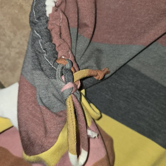 Fritz And Eddie Striped Multicolor Women's Top Large - Picture 3 of 3